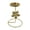 B, variant on C Iron Candle Holder Rotating Candelabra Decorative Table Centerpiece For Home Dining Room Romantic Decor With Circular Base 5.31X4.33X4.33 Inches Floral Butterfly Design Metal Candle Stan