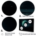 thumbnail image 3 of Designart "Outer Space With Emerald Enceladus" Our Solar System Wall Art Prints, 3 of 7