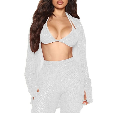 

Hard Tail Slouchy Cardigan Women s V Neck Sequin Bra Camisole Long Sleeve Cardigan Party Club Basic Crop Top Cardigan Women Fall Limited Cardigan Womens plus Leopard Cardigan Womens Kimonos for Summer