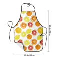 thumbnail image 6 of Bingfone Lemon Orange for Tie-up Apron, Unisex Waterproof and Stain-Resistant Bib Apron for Kitchen Garden Painting, 6 of 7