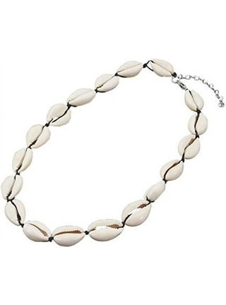 Men's Cowrie Shell Charm Duo Leather Cord Necklace