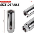 thumbnail image 2 of Oxygen Sensor Sockets, 7/8 inch (22mm) Wire Gate Accesses from Side, Premium Drive Offset Socket Universal for Most Models of Cars, Preventing Damage to Wires -, 2 of 6