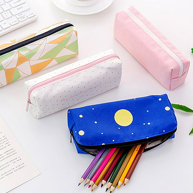 Canvas Large Capacity Pencil Case Stationery Organizer, High-value Japanese  Style Multifunctional For Students