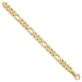 thumbnail image 2 of 14k Yellow Gold Solid Fancy Lobster Closure 9.2mm Polished Fancy Link Bracelet Link Bracelet for Women, 2 of 2