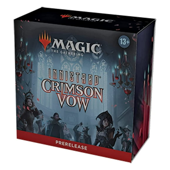 Magic: The Gathering Trousse de Pré-Lancement : MTG Innistrad Crimson Vow - 6 Paquets, Promos, dés