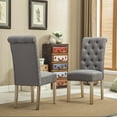 thumbnail image 4 of JESTOP Dining Chair Set of 2, Upholstered Chairs with Wooden Legs for Kitchen, Dinging Room, Living Room, 4 of 7