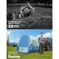 thumbnail image 2 of JOYTUTUS Inflatable Truck Bed Tent 5.5-6.5FT with Awning, Includes Air Pump, for 2 Person with Waterproof Roof Shade, 2 of 9