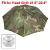 Unique Bargains Elastic Headband Camouflage Sun Rain Umbrella Hat Cap for Fishing