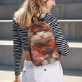 thumbnail image 5 of Honeii Adorable Kitten In Kimono Print Canvas Backpack for School & Outdoor,Laptop Excursion Backpack,Notebook School Bookbag For Men Women,for Work, Travel, and Everyday Use-Small, 5 of 5