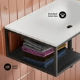 thumbnail image 3 of Lisse 24" Rectangle Concrete Wall-Mount Bathroom Sink in Matte White with Matte Black Frame, 3 of 8