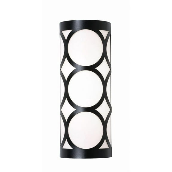 AFX  Lake 13'' LED Sconce Black, White - Integrated LED