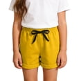 thumbnail image 3 of Afuyipoi ​Toddler Boys Girls Soft Cotton Shorts（1-8 Years）, Kids Summer Solid Color Breathable Casual Lounge Shorts Yellow Size 12, 3 of 8
