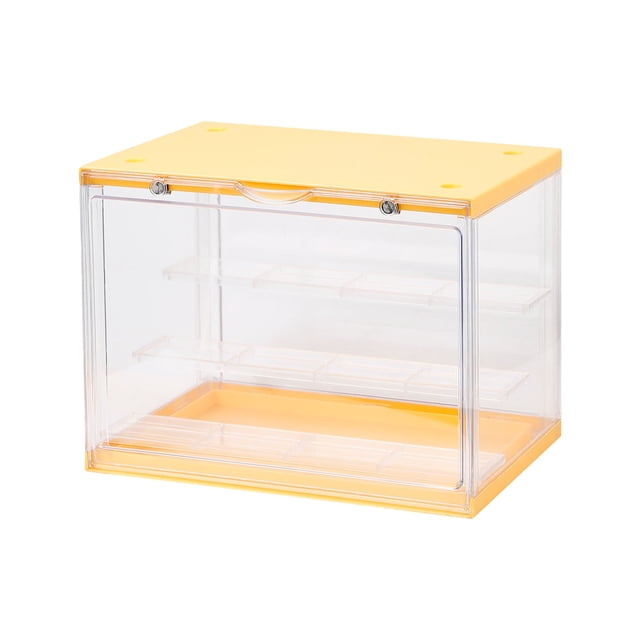 Boîte d'Affichage pour Poupée, Grande Capacité, Anti-Poussière, pour Collection, Jaune, Blanc, Vert, Orange