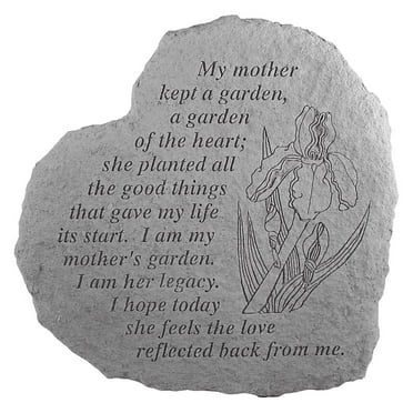Mother's Garden: Cast Stone Memorial Garden Marker