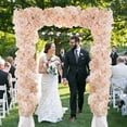 thumbnail image 2 of 2 Pack Artificial Cherry Blossom Garland Hanging Vine Faux Cherry Blossom Flowers Garland for Home Garden Wedding Party Decor,Champagne, 2 of 5