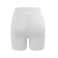 thumbnail image 6 of Hinvhai Biker Shorts Girl with Pockets - High Waisted Tummy Control Workout Gym Running Yoga Shorts White 14 Years, 6 of 9