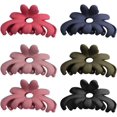 thumbnail image 5 of Wedding Hair Clip 6pcs Hair Claw Clips Clutcher Crab Jaw Barrettes Grips Clamps Octopus Hair Clip Hair Barrettes French Style Hair Accessories for Women Girls Scrubs Set, 5 of 5