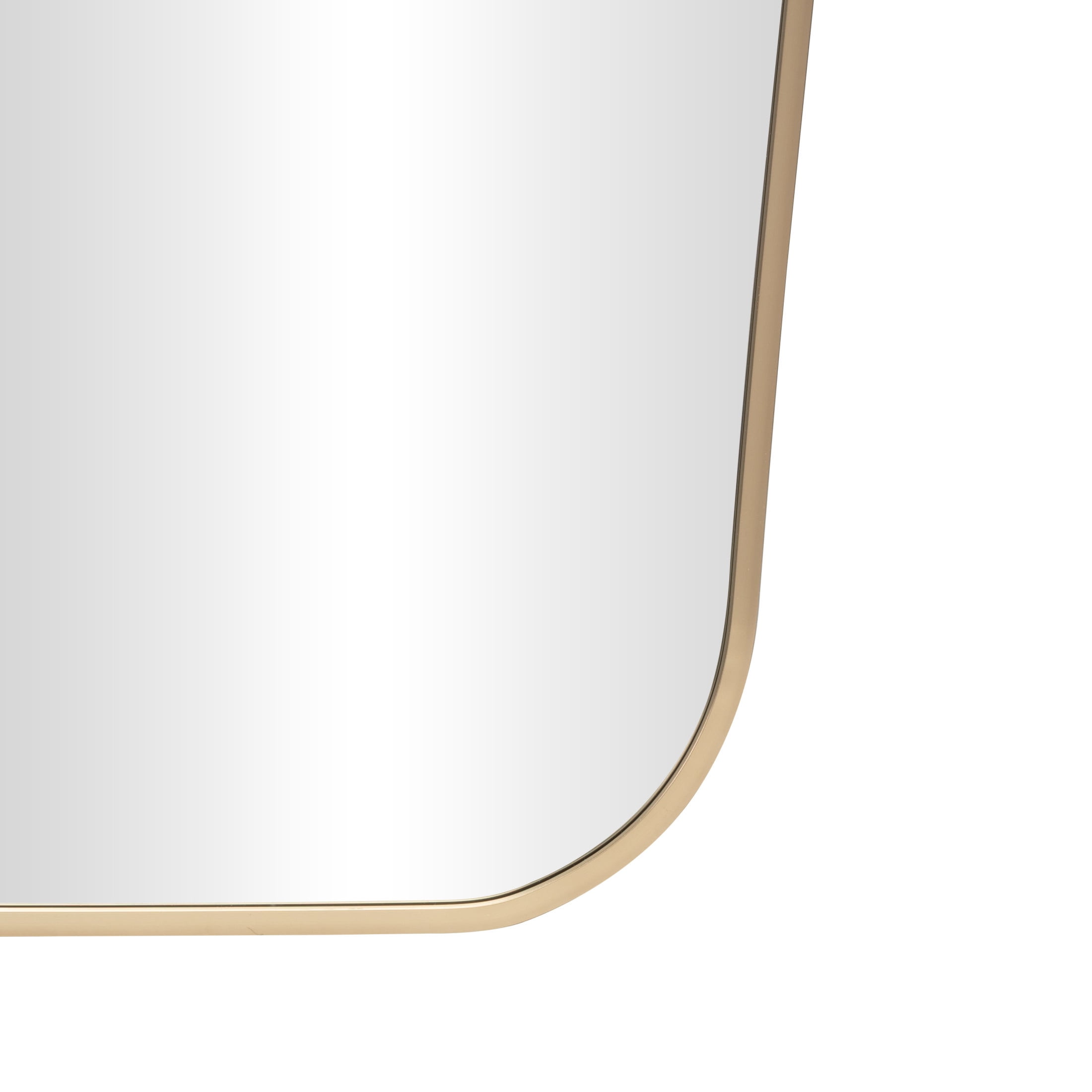 DecMode 24" x 36" Gold Wall Mirror with Thin Frame