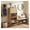 Natural Wood Finish, variant on Sunshen White Rattan Shoe Cabinet, 1-Drawer 2-Tilt-Out Entryway Organizer | Hidden Shoe Rack Storage with Rattan Panel for Heels, Slippers and Casual Shoes, Space Saving Entryway Storage Furniture