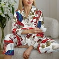thumbnail image 6 of Kdxio Colorful Mushrooms (2) Women's Pajama Sets Long Sleeve Button Down Sleepwear Nightwear Soft Pjs Lounge Sets-Medium, 6 of 7