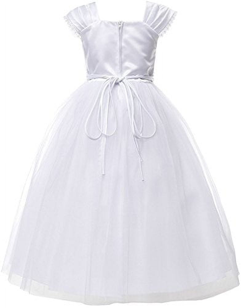 Alexa White Communion Dress – Us Angels