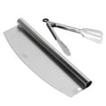 thumbnail image 2 of BORDSTRACT Pizza Cutter + Pizza Folder Tool Set,Food Grade Stainless Steel High Sharpness Rocking Pizza Cutter.,Dough Cutter.,Commercial Pizza Cutter, 2 of 8