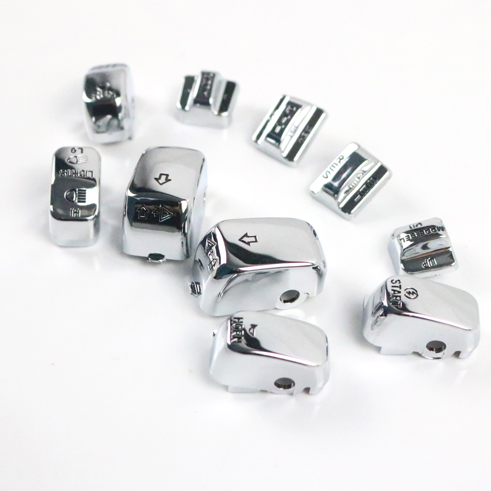 10pc Black Hand Control Switch Cover Cap Set For Harley Touring / Dyna / Softail (1996-2013) – Trichtu Mount