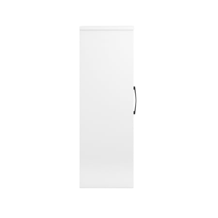 MAINSTAYS ARDENT 3 TIER STORAGE TOWER WITH DOOR AND OPEN SHELVES IN WHITE