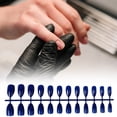 thumbnail image 4 of Qarigey 24 Piezas Uñas Postizas DIY Estilo Simple Azul Real, 4 of 5