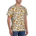 thumbnail image 2 of Qekee Giraffes Head Classic Fit T-Shirt Men's Shirt Men's Tight Short Sleeves for Exercise, Running, Mountaineering - Giraffes Head, 2 of 9