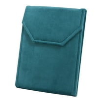 Namzi Blue Green Velvet Jewelry Travel Case 15x20x2cm - Necklace Storage & Travel Jewelry Organizer - 1 Piece