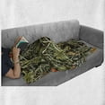thumbnail image 6 of Botanical Soft Flannel Fleece Throw Blanket, Close up Autumn Themed Nature View Photo with Sere Leaves and Herbs, Cozy Plush for Indoor and Outdoor Use, 70" x 90", Sage Green Multicolor, by Ambesonne, 6 of 6