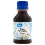 Great Value Pure Vanilla Extract, 4 fl oz (Liquid, Ambient, Plastic Container)