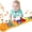 Orange, variant on BTEPSGA Baby Toys Musical Caterpillar,Infant Toys Stuffed Animal Toys with Ruler Design and Ring Bell,Baby Teething Toys for Tummy Time Newborn Boys Girls 0 3 6 12 Months