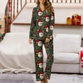 thumbnail image 3 of Iyufng Christmas Pajamas for Women Set,Womens Pajama Sets,Christmas Pjs Sets for Women with Pockets 2 Piece Long Sleeve Printed Home Wear,Womens Plus Loungewear, 3 of 8