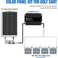 ECOWORTHY 260W Flexible Solar Panel Kit for Golf Cart,1040wh/day