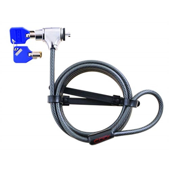 codi key cable lock, black (a02001) integrated security solution for