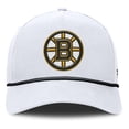 thumbnail image 2 of Men's Fanatics White Boston Bruins Rope A-Frame Adjustable Hat, 2 of 4