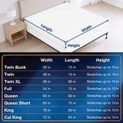 All-in-One Bed Bug Blocker Water Resistant Zippered Mattress Protector, Twin-XL