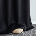 thumbnail image 6 of THD Grant 100% Blackout Rod Pocket Window Curtain Panels Energy Efficient Total Privacy Curtains for Living Room Bedroom - Set of 2 Panels (Black, 52 W x 45 L), 6 of 7