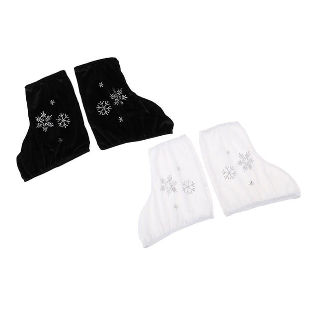 2x Válvula de para Adultos, Funda para Botas de Patinaje, Patines, Chanclos de Cristal, Elásticos Y DYNWAVEMX Funda para botas de patinaje artístico