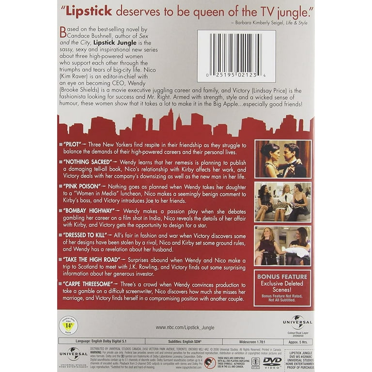 Lipstick Jungle DVD シーズン1 & 2 Amazon.com: Lipstick Jungle (Series 1-2) - 5-DVD Set ( Lip