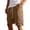 Coffee, variant on Enjoytime Mens Cargo Shorts Elastic Waist Drawstring Casual Outdoor Athletic Work Shorts with Multi Pockets