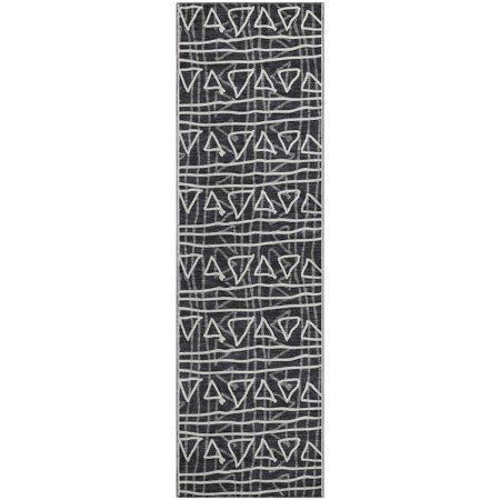 Dalyn Rugs Premium Machine Washable Mayfield AMF730 Black 2 3 x 7 6 Runner Rug