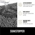 thumbnail image 5 of GORILLA GRIP Ultra Absorbent Grippy Doormat for Muddy Dog Paws, Machine Washable Soakstopper Rugs Cleaner Floors, Bed Mat for Dirty Dogs, Indoor Entrance Door Rug Pet Bed Mats 24x17 Gray, 5 of 10