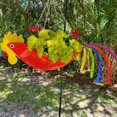 thumbnail image 4 of Metal Flower Pot Exquisite Flying Bird Shape Colorful Parrot Flower Pot Hanging Planter Garden Decorative Flower Pot,L,B, 4 of 5