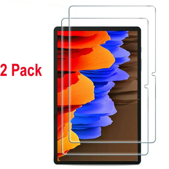 [2 Pack] Dteck Galaxy Tab S7 Plus 12.4 Inch 2020 Screen Protector, Tempered Glass Screen Film Guard for Samsung Galaxy Tab S7 Plus 12.4” 2020 Release SM-T970 SM-T975 SM-T976
