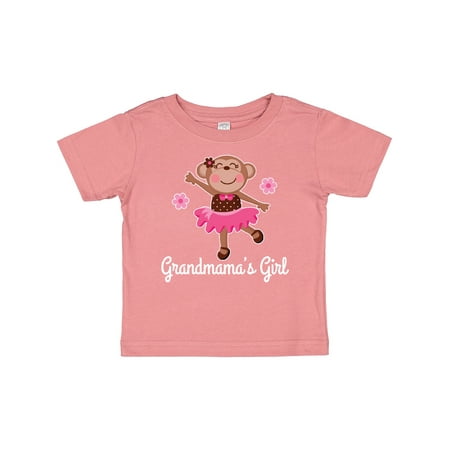 

Inktastic Grandmama Girl Ballerina Monkey Gift Baby Girl T-Shirt