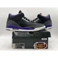 thumbnail image 1 of DS New Nike Air Jordan Retro 3 Court Purple 2020 Size 13 Authentic Basketball, 1 of 16