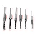 thumbnail image 3 of Rdeghly Square-hole drill, Wood working Tool,6Pcs Square-hole Saw Auger Drill Bit Mortising Chisel Woodworking Tool, 3 of 7